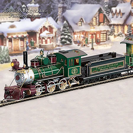 Hawthorne village thomas kinkade christmas train set hotsell