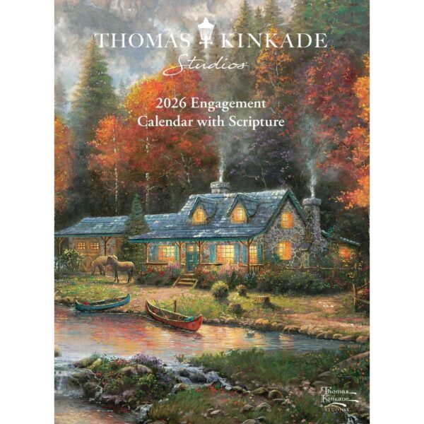 Thomas Kinkade Painter of Light with Scripture 2026 Engagement Planner