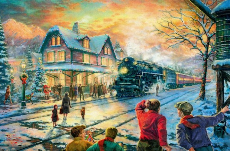All Aboard For Christmas by Thomas Kinkade