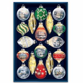 Thomas Kinkade Heirloom Santa Christmas Ornament Collection - Thomas ...